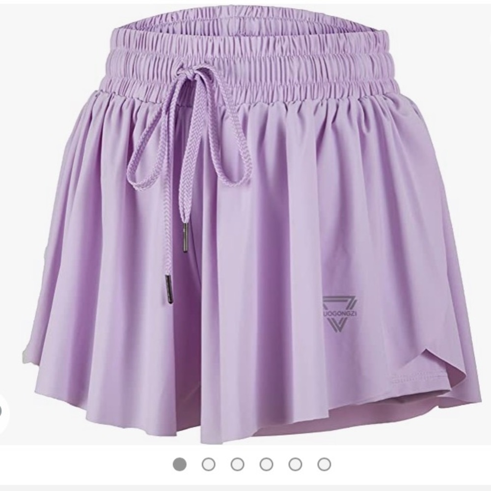 Luogongzi trendy Lavender Flowey shorts
